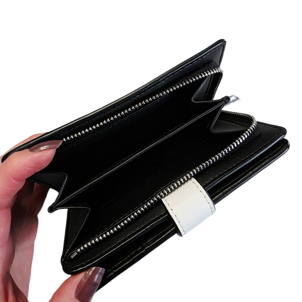 Kate Spade Madison Staci Colorblock Medium Compact Bifold Wallet Nimbus Grey - Picture 4 of 7